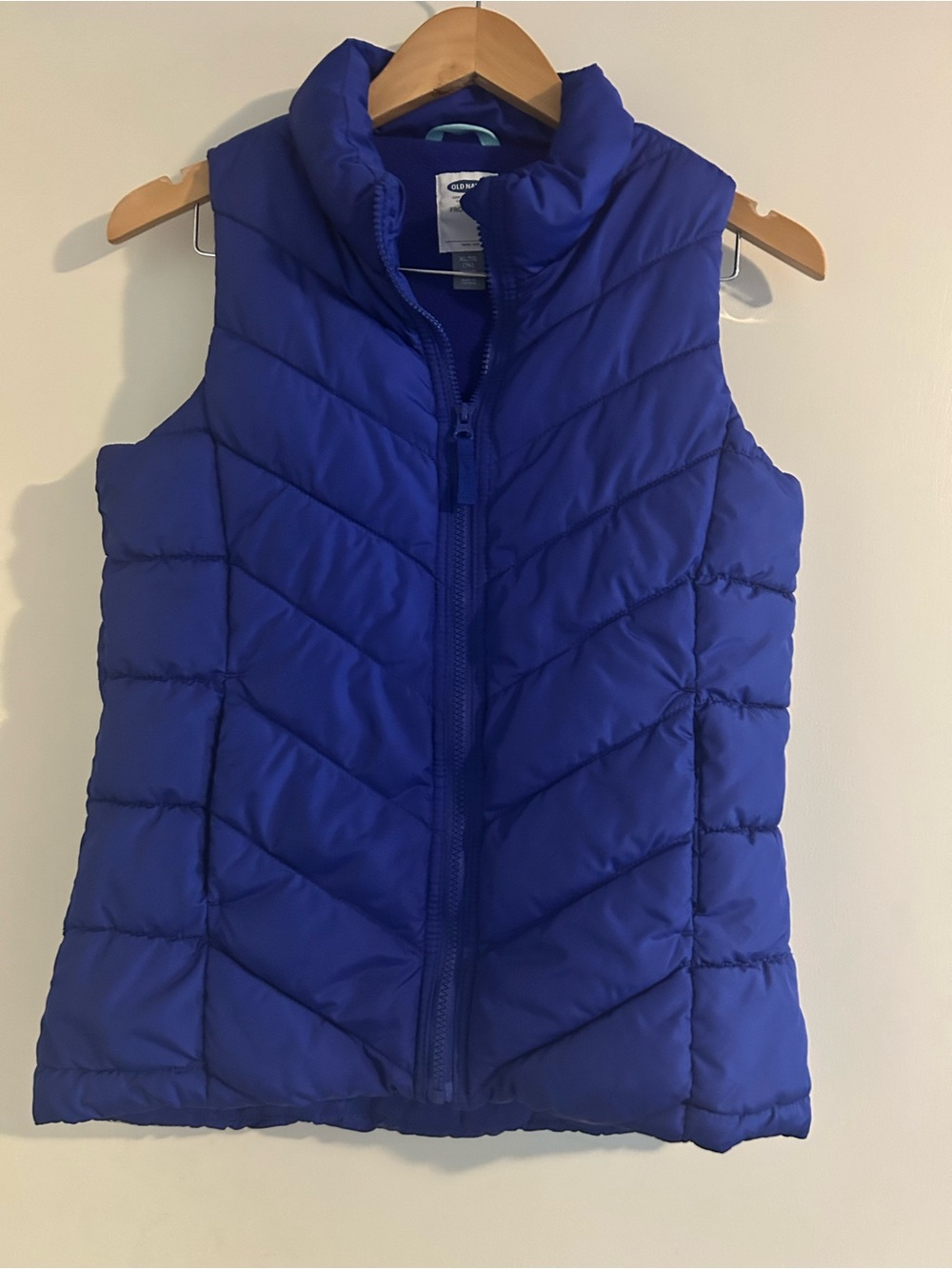 Old Navy Royal Blue Quilted Puffer Vest